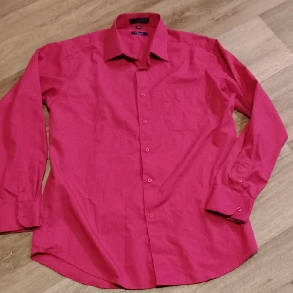 Men's Pink Dress Shirt Size Large